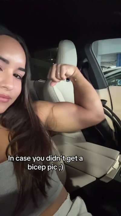 Marly flexing biceps 2025 (deleted video)