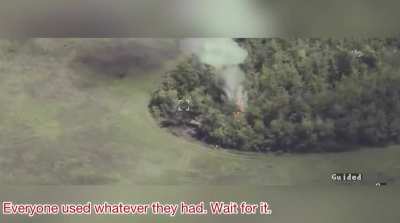 Russian 152 mm 2A65 is destroyed, somewhere in southern Ukraine.