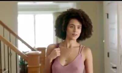 Nathalie Emmanuel looking a little cock hungry.