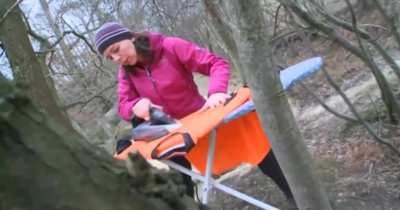 extreme ironing, an extreme sport in which people take ironing boards to remote locations and iron items of clothing. one of the weirdest competitions i've seen so far