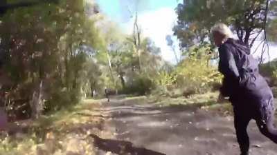 Hunter runs over activist in UK