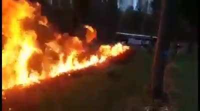 How to make a bonfire.