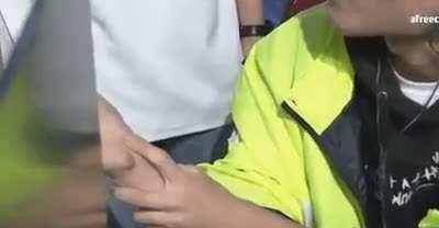 Gut wrenching moment during today's GSL Group. Wrist issues causing a pause