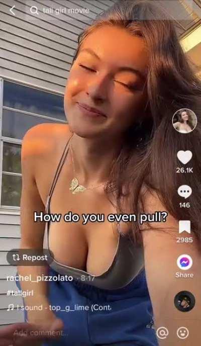 18 year old tall beauty Rachel Pizzolato (@beautyandbrainswithatwist)