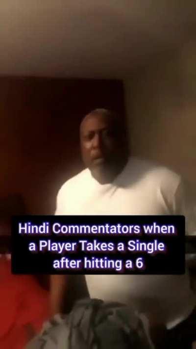 The orgasm hindi commentators get from strike rotation is just different! 