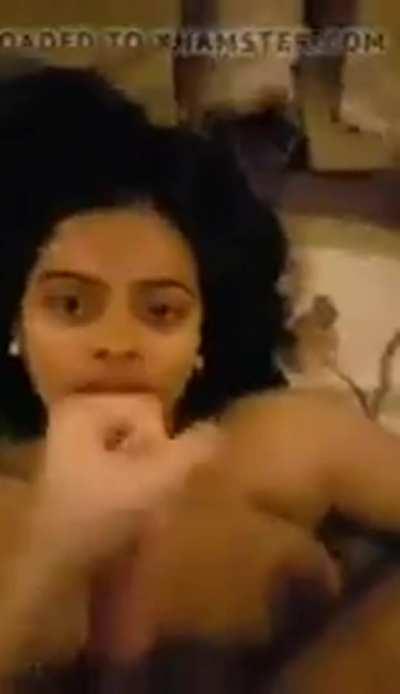 he spray painted her face white