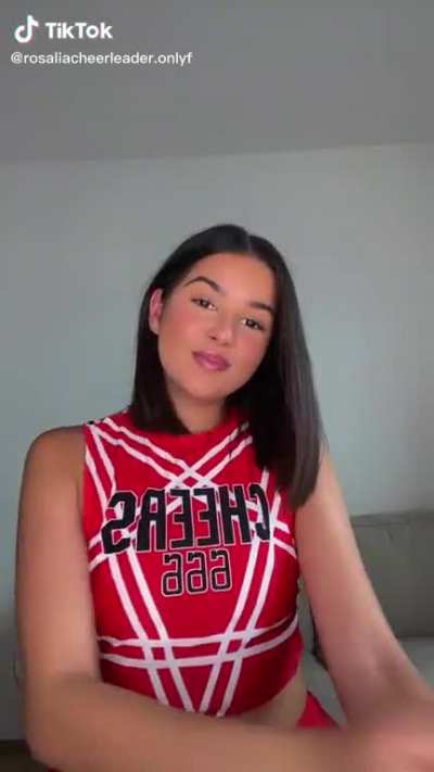 Implied Offscreen handjob wank jerk off jerkoff fapping sound clap cheerleader nsfw gif tiktok reels lewd hot girl