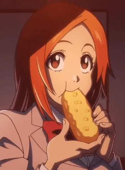Orihime Bread Gif. Enjoy