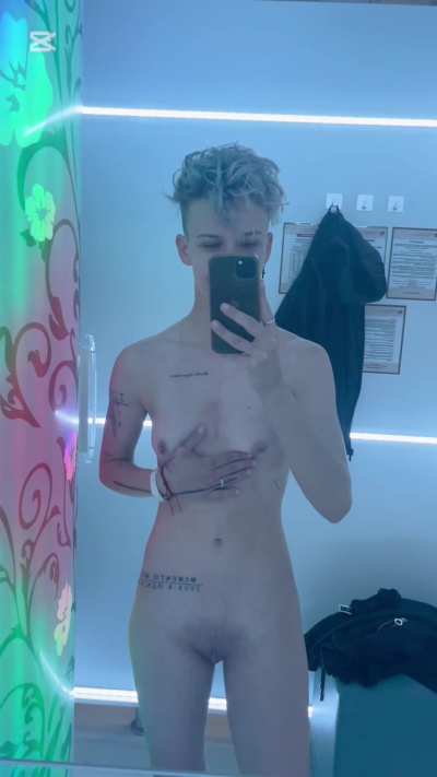 I pulled my phone back, and something had changed, as if there were less clothing