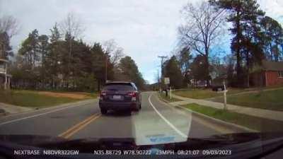 This guy wanted to fight me because I did a short honk after he ran a stop sign. This was really scary.