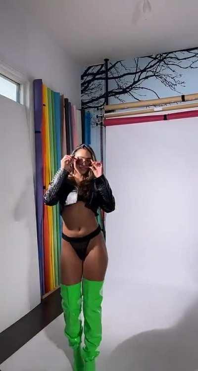 Another hot photoshoot in black