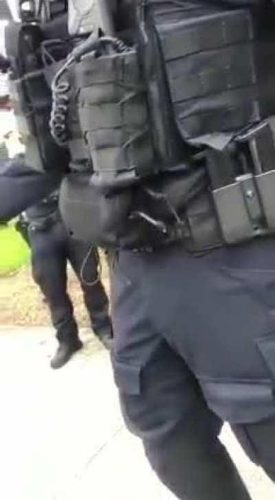 Copper knows lockdown is bullshit but gets 'paid' to enforce tyranny for his government overlords.