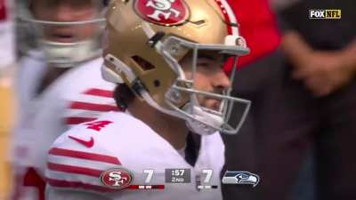 [Highlight] Jake Moody doinks it to miss from 27 yards