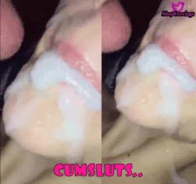 Messy sissy slut.
