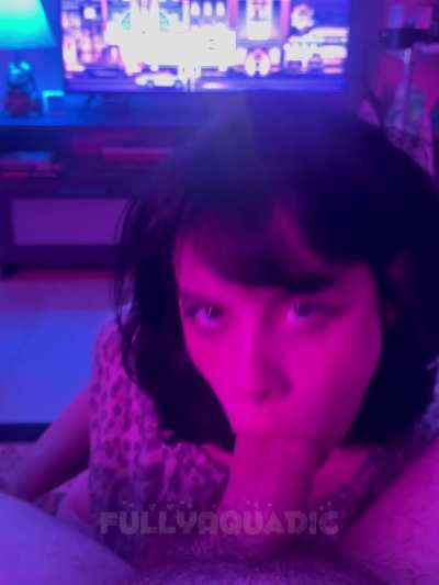 He keeps my mouth full