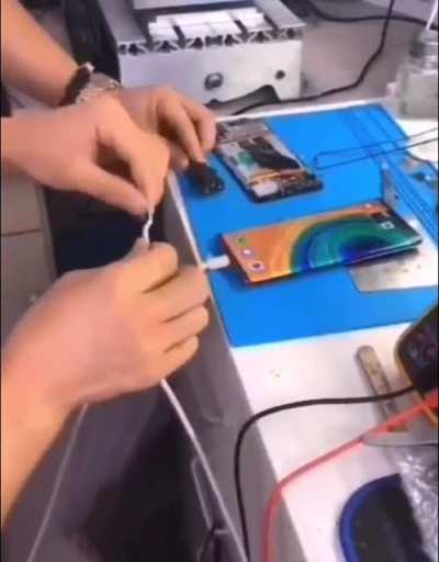 Proabably some stupid students trying to charge a phone in class