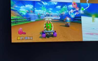 Family had night with Mario kart