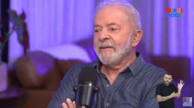 Paulo Vieira, em live com o Lula, contando para o ex-presidente como seu pai reagiu a eleição dele em 2002