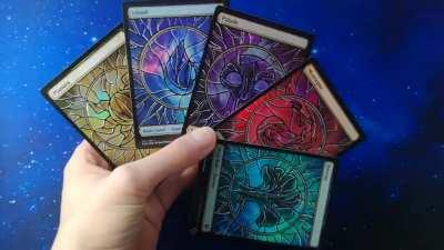 Stained glass Theros lands!