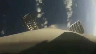 Falcon 9 landing on drone ship after successful Dragon launch