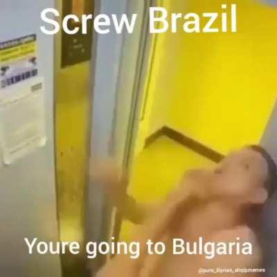 virgin Brazil 🤮🤮🤮 gets beat up by chad Bulgaria💪💪💪😎
