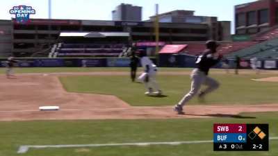 Spencer Jones laces a 105.8 MPH double for his first hit of the 2026 MiLB season!