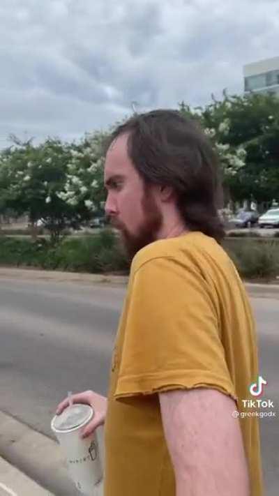 Greek holds Asmons hand