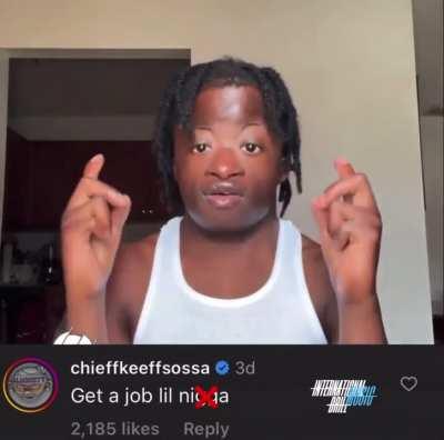 Chief Keef tells Aspiring Disabled Rapper on IG to 