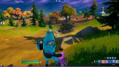 Exploding chicken : squid + chicken. You can stick squids to animals. 😁