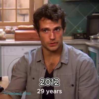 Henry Cavill over the years.  He can be my superman anytime!  The last one...