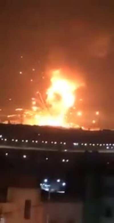 A violent explosion in Jordan today