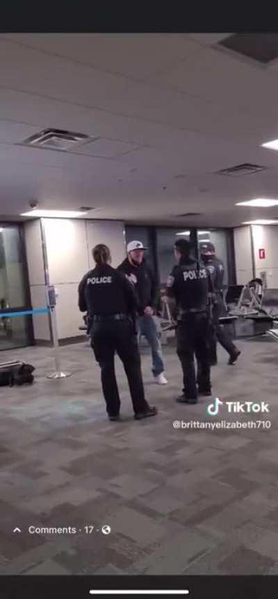 Drunk dude gets tazed at the airport