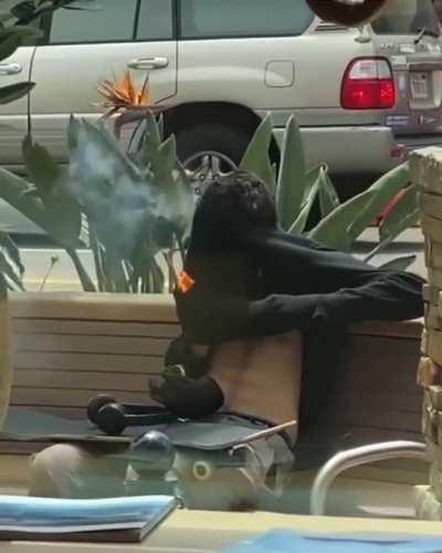 Smoking weed inside your jumper