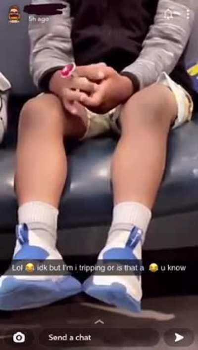 Nice shoes, the toy too.