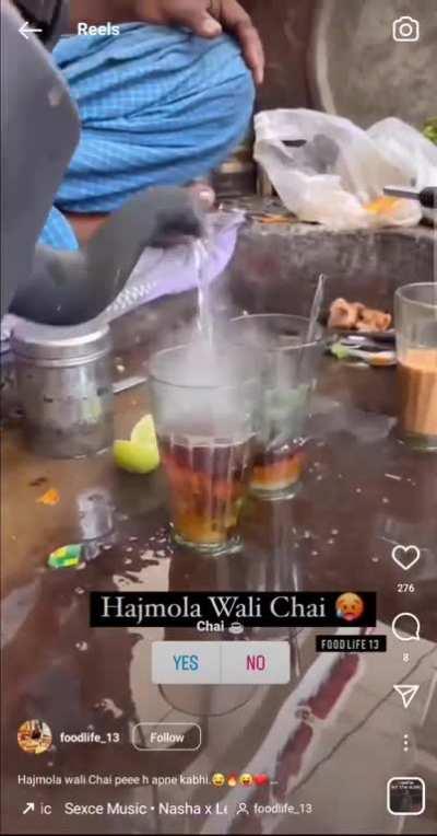 Hajmola Wali Chai..!! lol..
