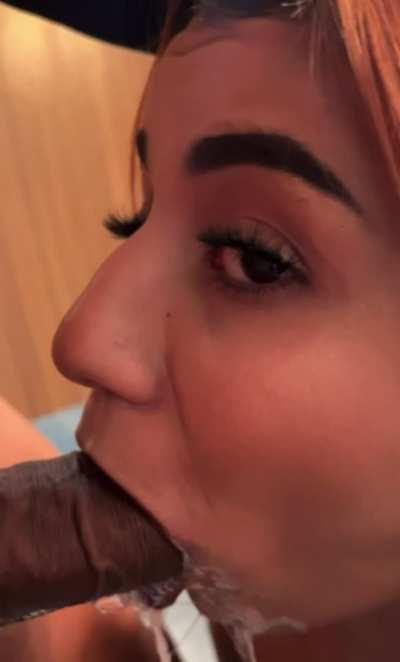 BBC Blowjob Cum In Mouth Deepthroat MILF Public Sloppy Swallowing Porn GIF by hespinoza25