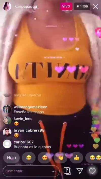 El directo que acaba de hacer