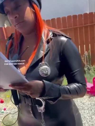 Police babe dicked