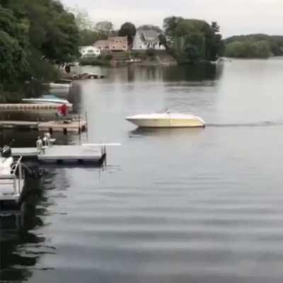 When you ask a novice to dock your boat