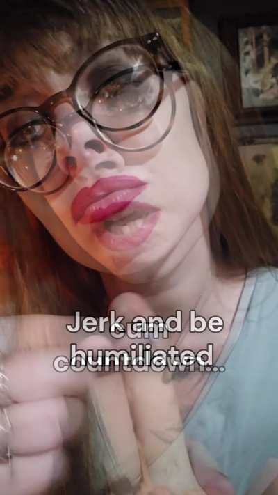 No sweets for you, just eating your own cum.