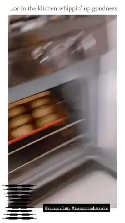 Baking cookies and Showing off