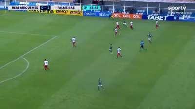 Endrick Felipe, a 15-year-old from Palmeiras, has 5 goals in 215 minutes in Copinha, a u-20 tournament. These are his highlights.