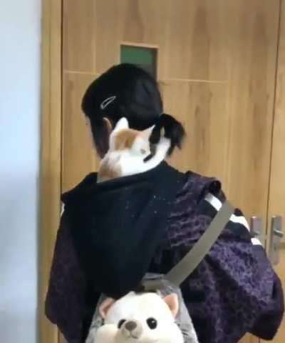 Keeping himself occupied