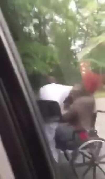 Don’t mess with a dude with all upper body strength