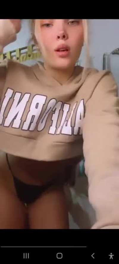 luli g.a.r.c.i.a.a.a.a. bailando se le escapan las ubres