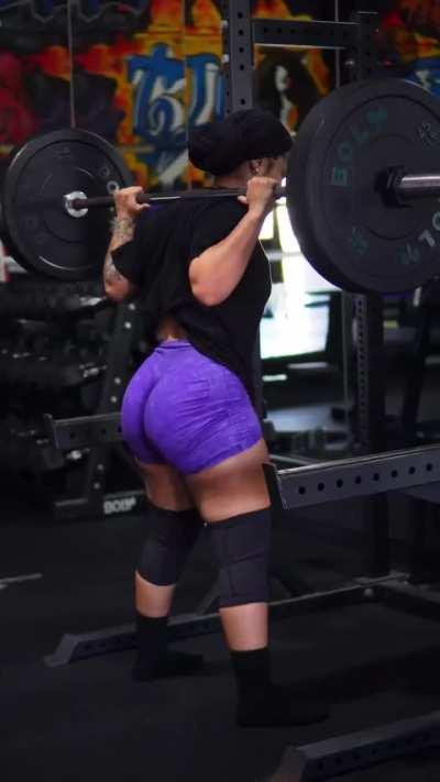 She’s keeping her body right