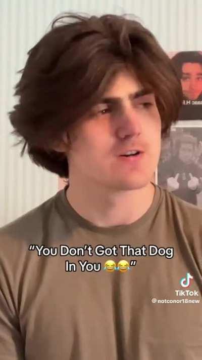 Bro barked in lowercase