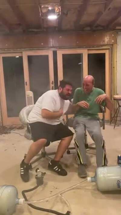 TESTING MY HOME MADE SPACE SUIT. ALL SYSTEMS READY. T-10. WE HAVE A LIFT OFF. THIS IS GOING HIGH!!!