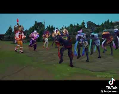 5 Aphelios vs 5 Setts