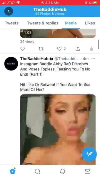 Instagram Baddie Abby Ra0 Takes Her Robe Off And Teases Her Sexy Body! Twitter:@thebaddiehub